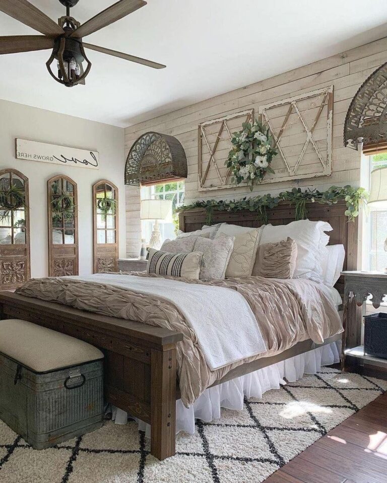 26 Cozy Farmhouse Bedroom Ideas To Transform Your Sanctuary (2024 ...